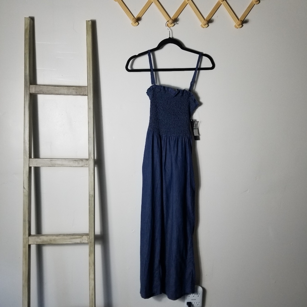 NWT DOLLHOUSE GIRL'S JEAN PANTS JUMPSUIT SIZE LARGE